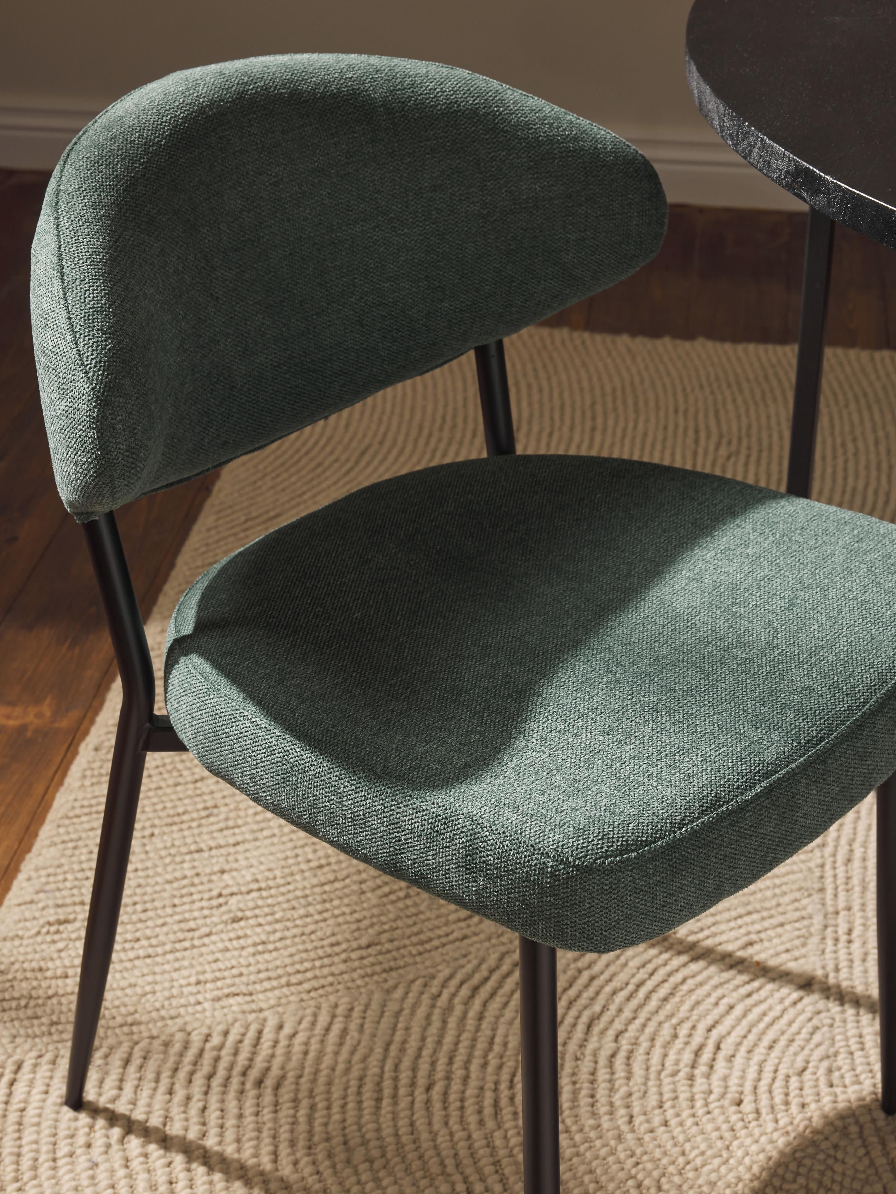 Gestoffeerde stoelen Adele, 2 stuks