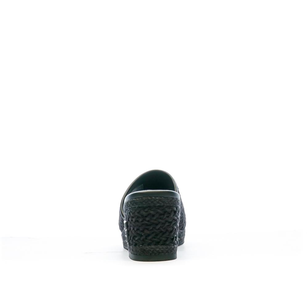 Tommy Hilfiger Sandales Noires Femme Tommy Hilfiger Rope Wedge