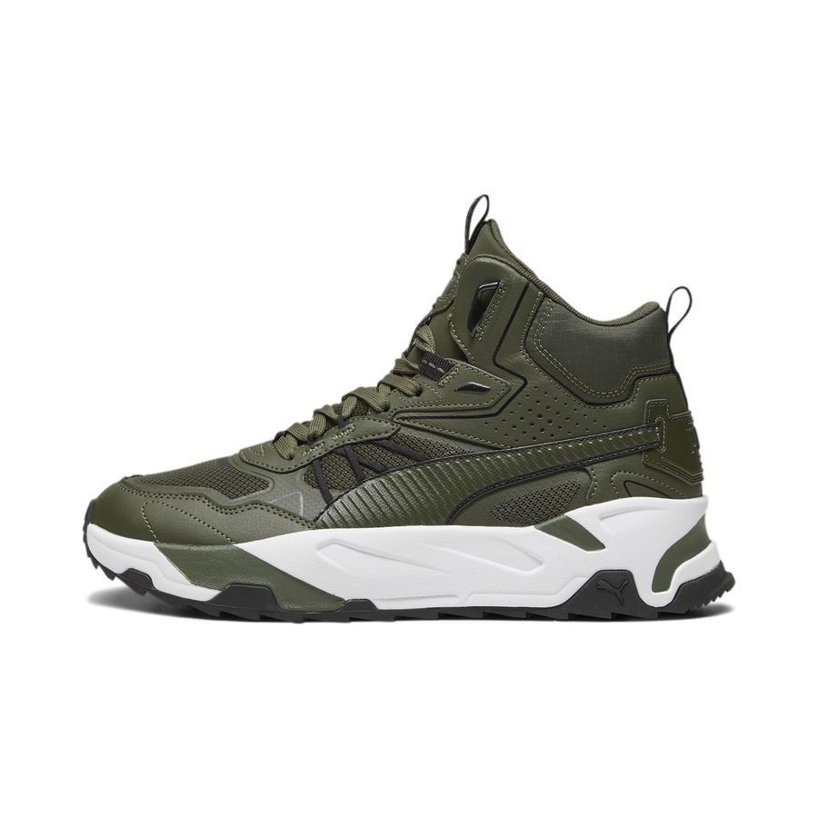PUMA Trinity Mid Hybrid Chaussures - Vert/Blanc