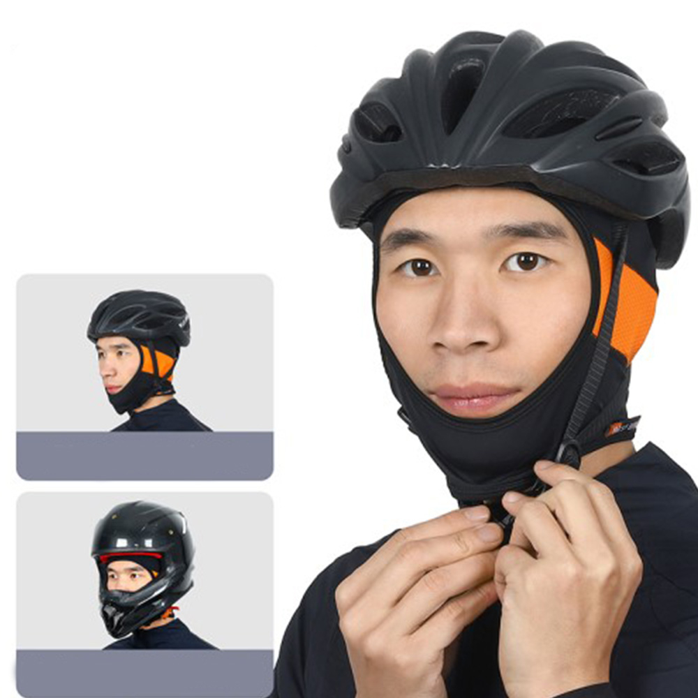 Atmungsaktive Mesh Ski Sturmhaube Motorrad Helmfutter Kälte   UV Gesichts Schutzmaske - Schwarz / Grau