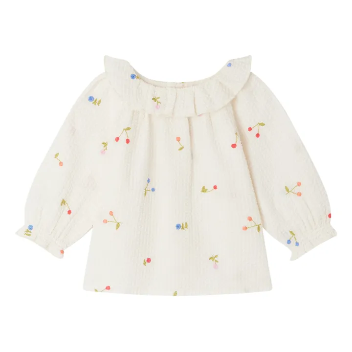 Bonpoint Blouse Cerises Dolci | Blanc