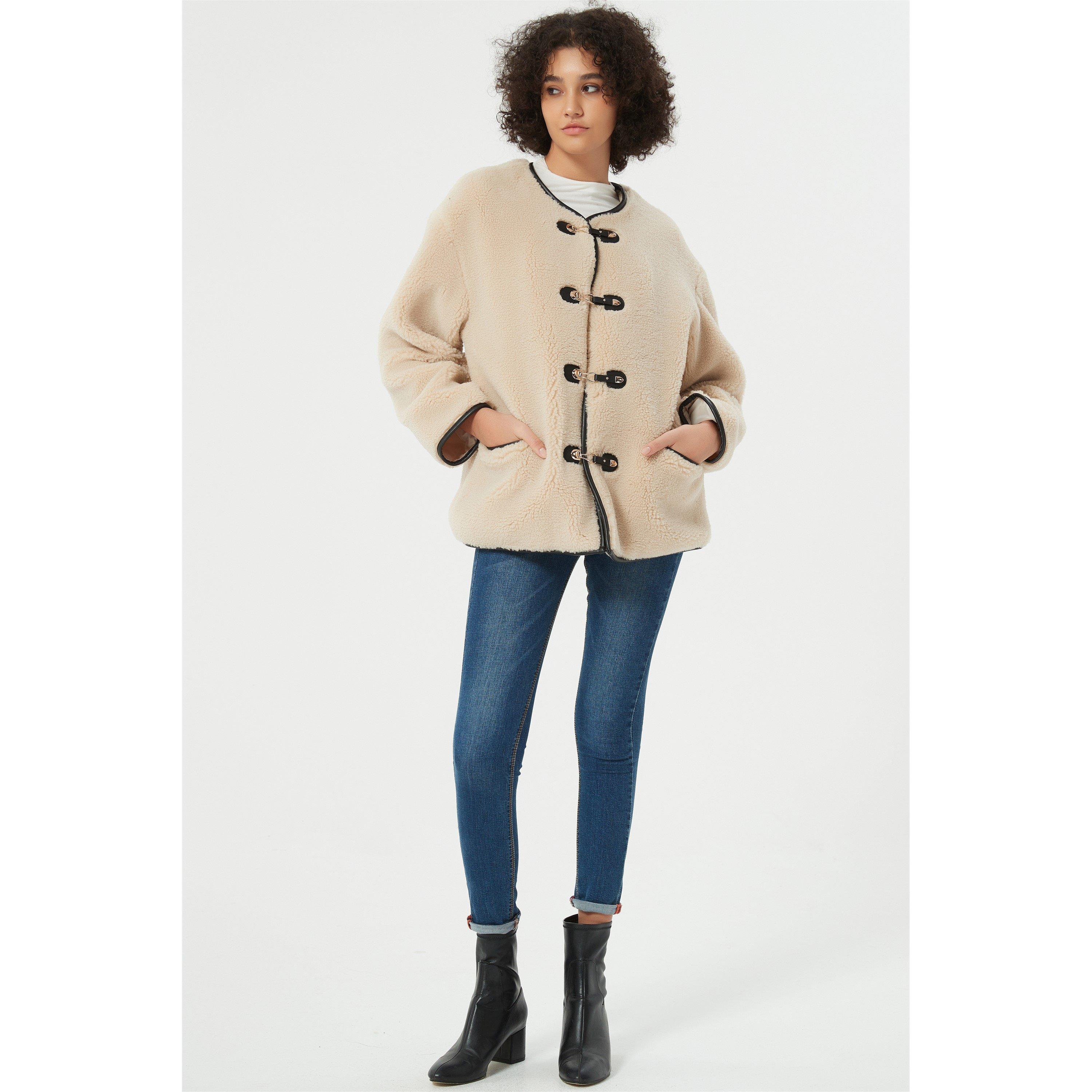 Be You B Teddy Buckle Jacket