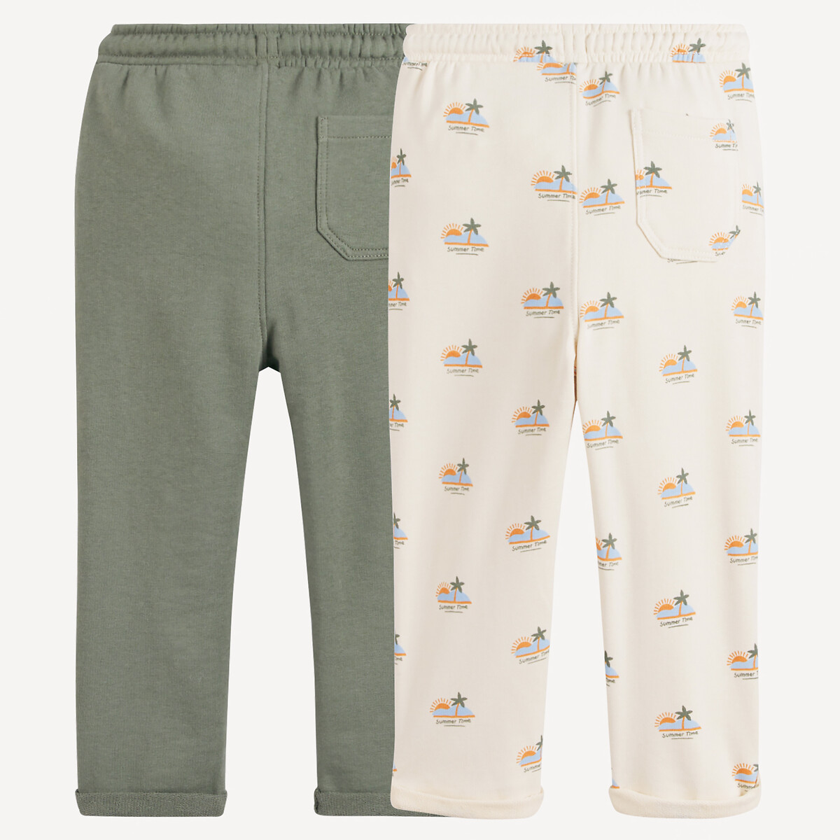 COLEÇÃO LA REDOUTE<br>Conjunto de 2 calças de lã estampadas