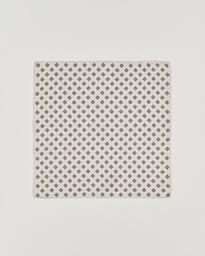 Brunello Cucinelli Printed Silk Pocket Square Ivory