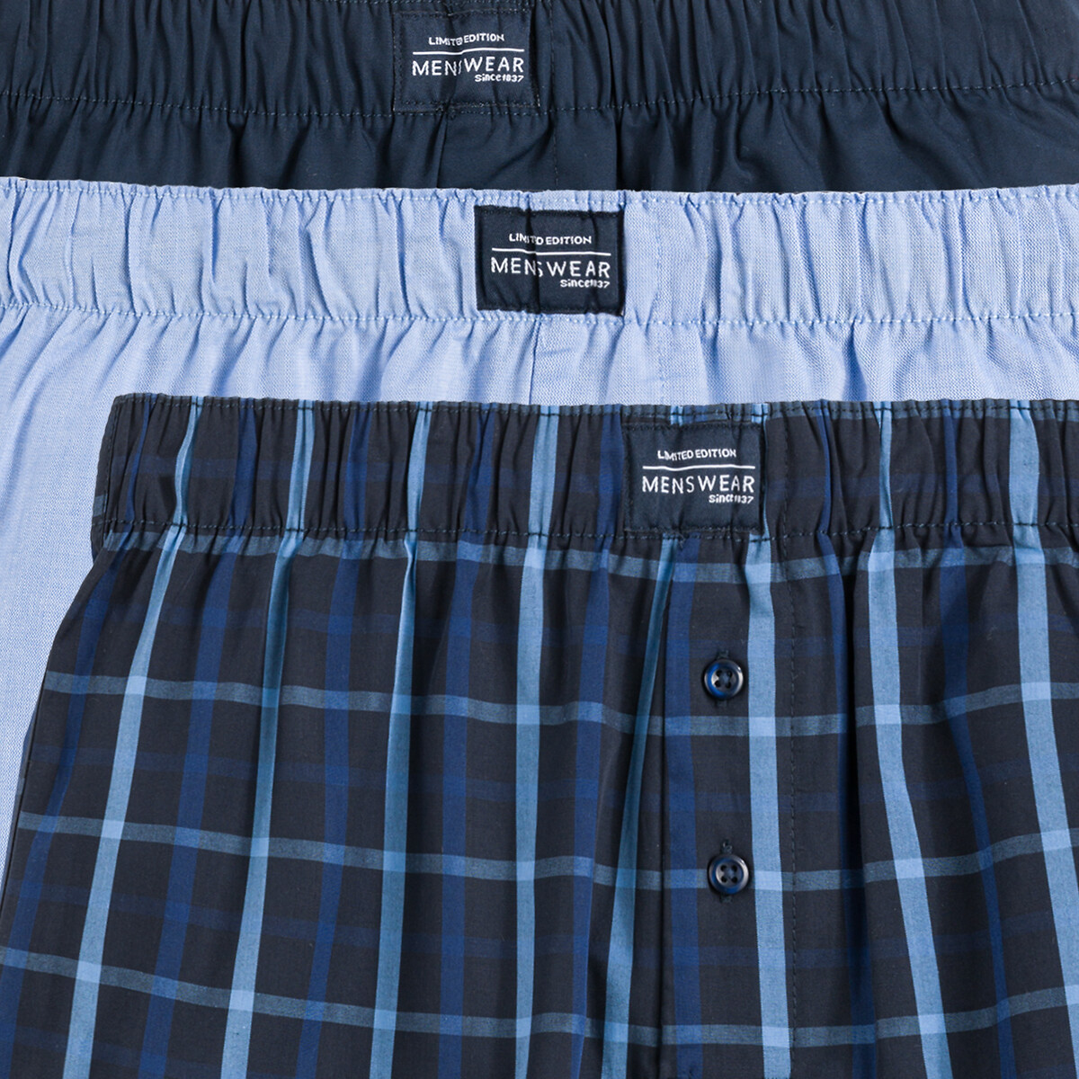 COLEÇÃO LA REDOUTE<br>Conjunto de 3 cuecas boxer