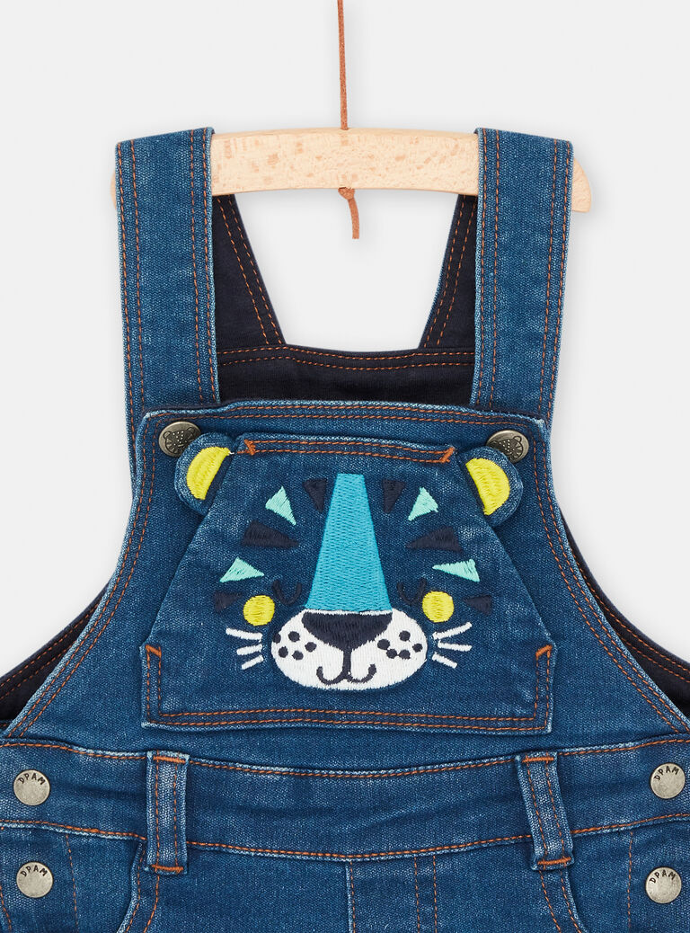 Salopette en jean bleue pour bébé garçon