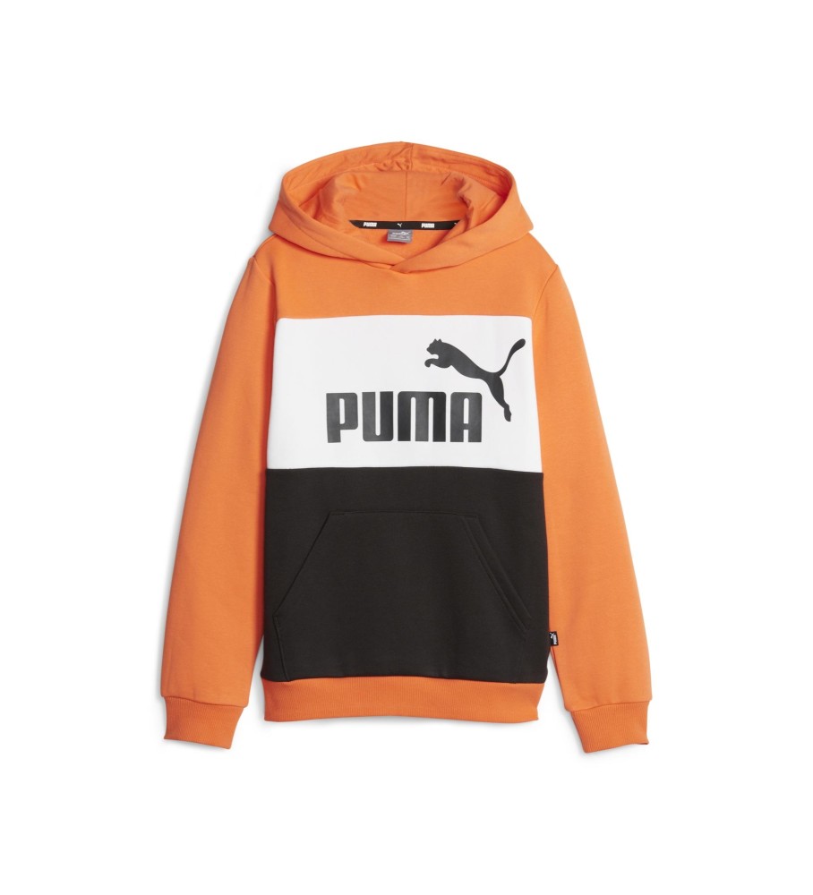 Moletom Puma Essentials+ Colourblock Laranja