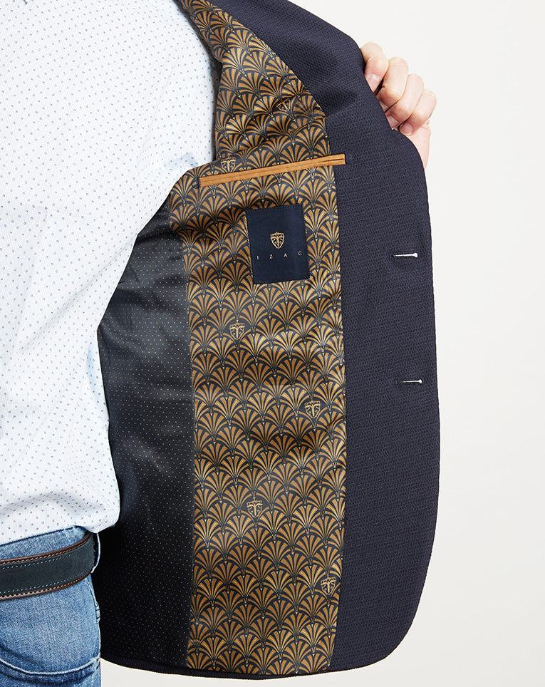 Veste texturée avec coudières 