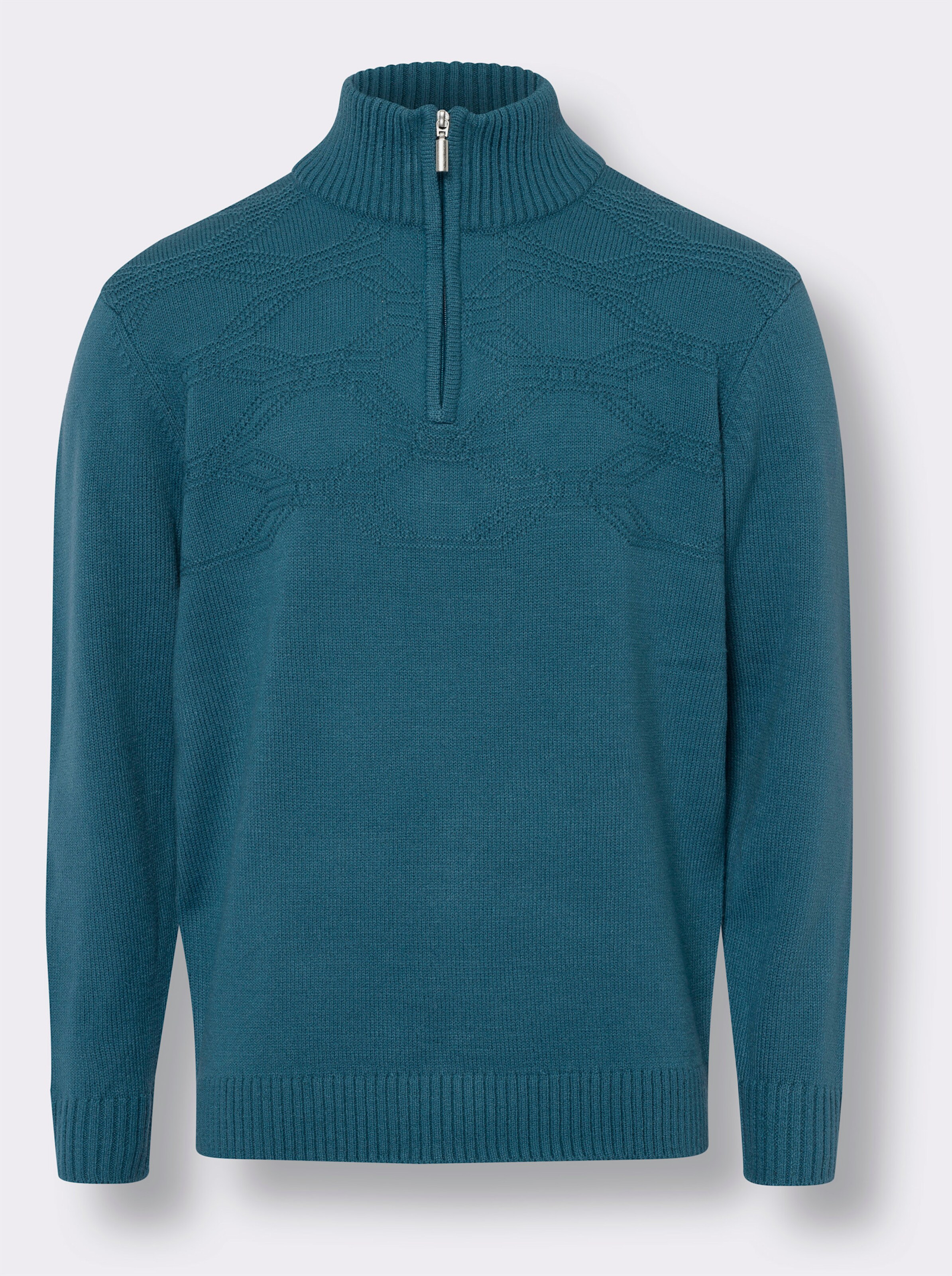 Stehkragen-Pullover
