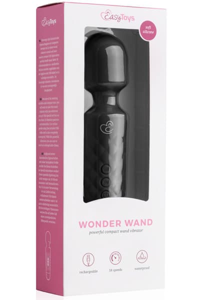 Easytoys Wand Vibrator Black Magisk stav /massasjestav