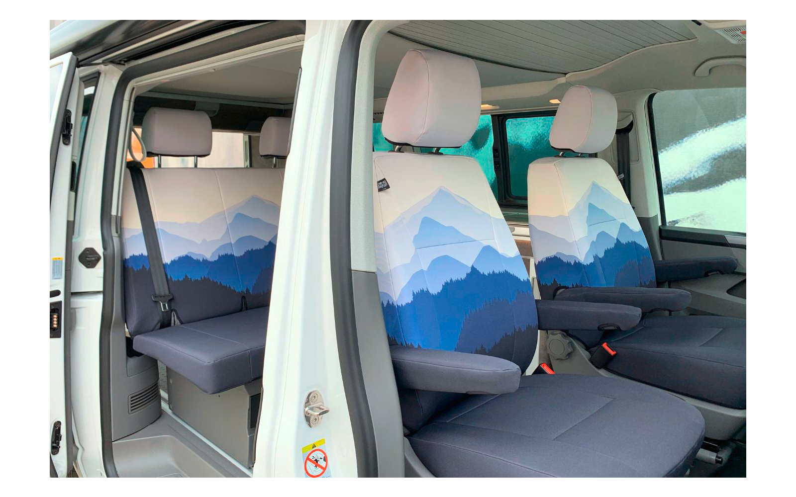 DriveDressy Sitzbezüge Ford Nugget (ab 2019) 3er Rückbank
