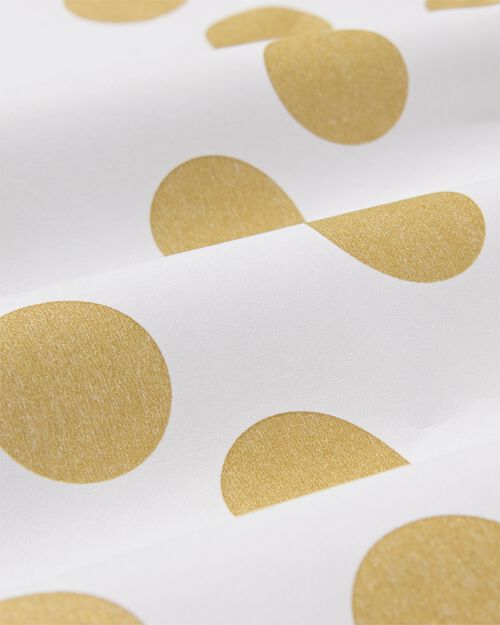nappe à pois dorés 200 x 138 cm