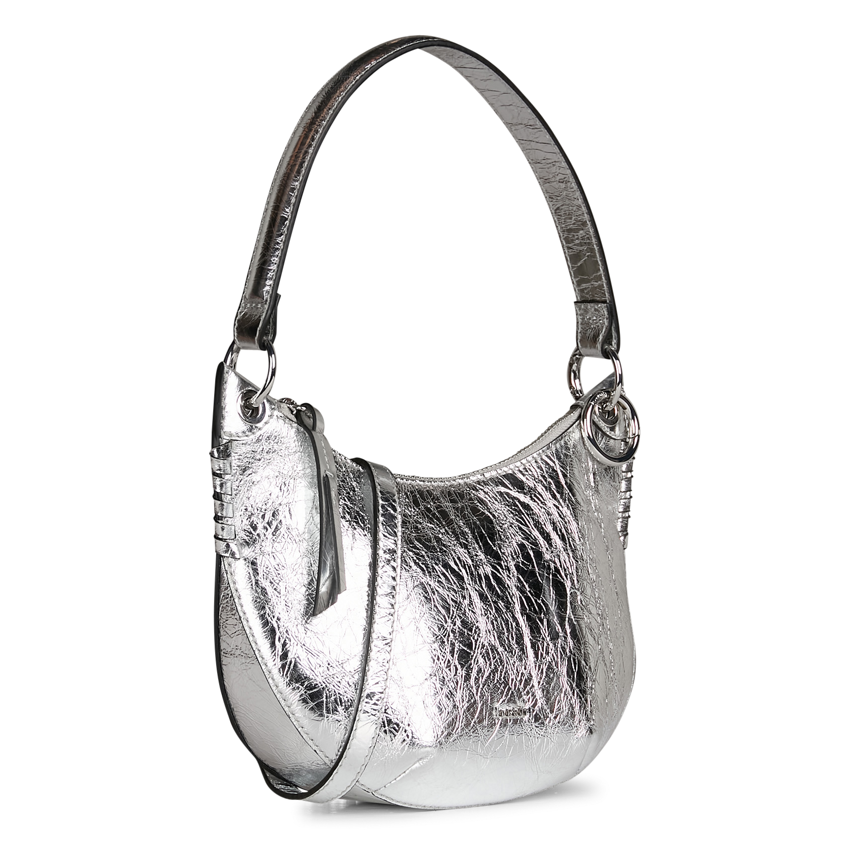 SWING - Sac en cuir métallissé | Argent