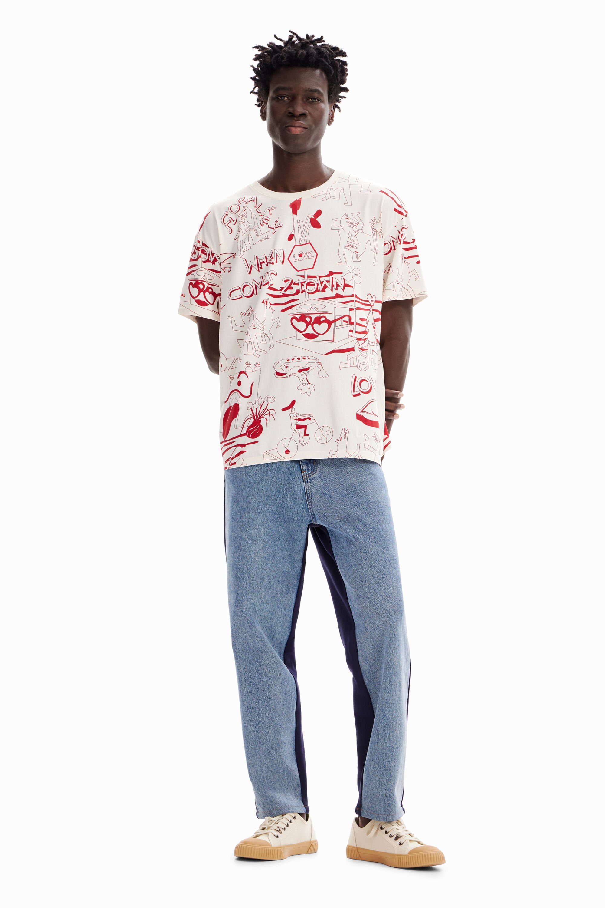 T-shirt oversize imprimé