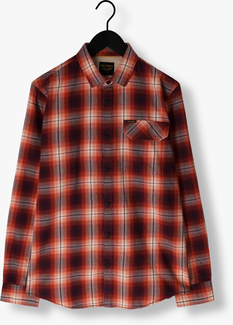 PME LEGEND rode pme legend casual overhemd long sleeve shirt ctn twill check