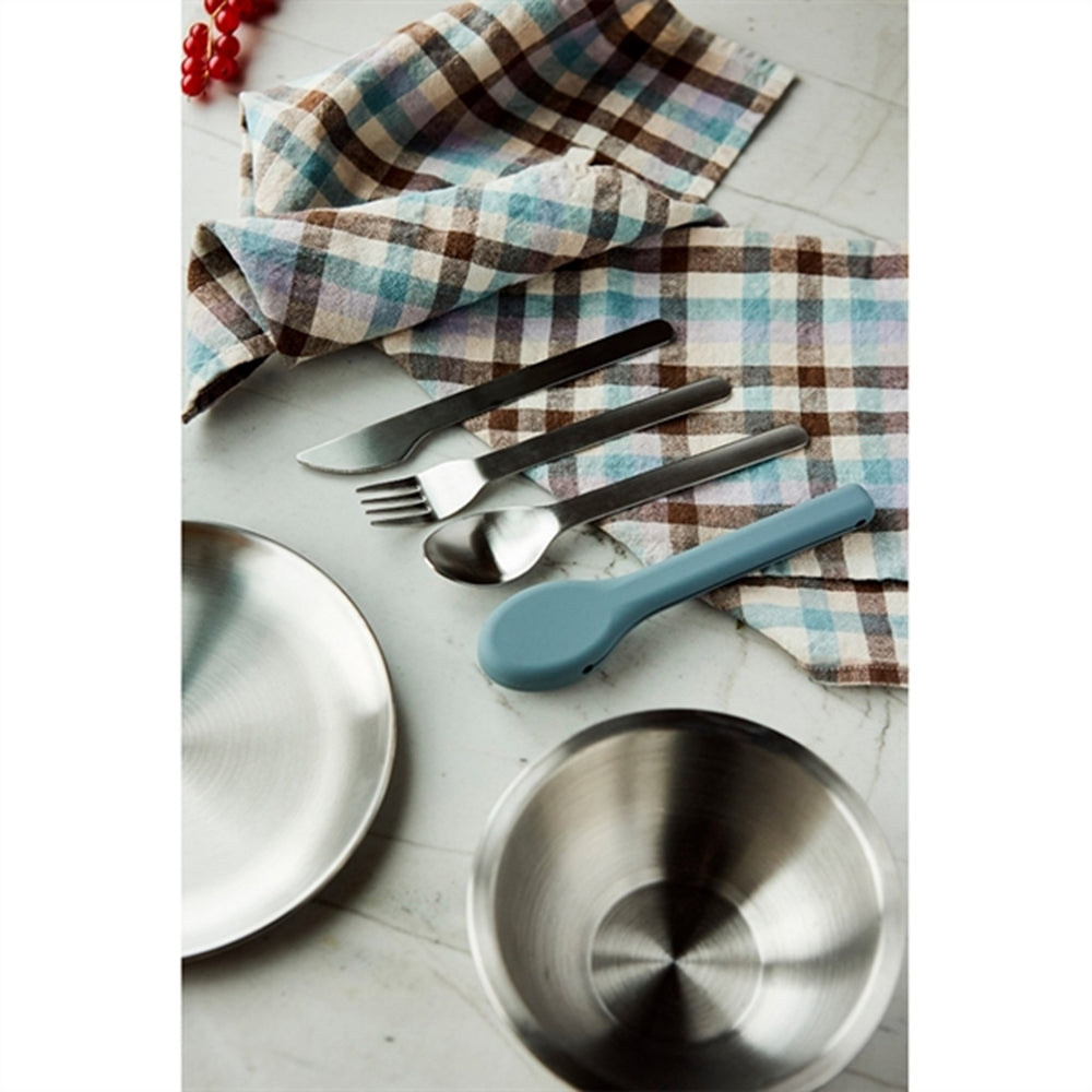 Køb Haps Nordic Genanvendelige Picnic Tallerkener Steel 4-Pack
