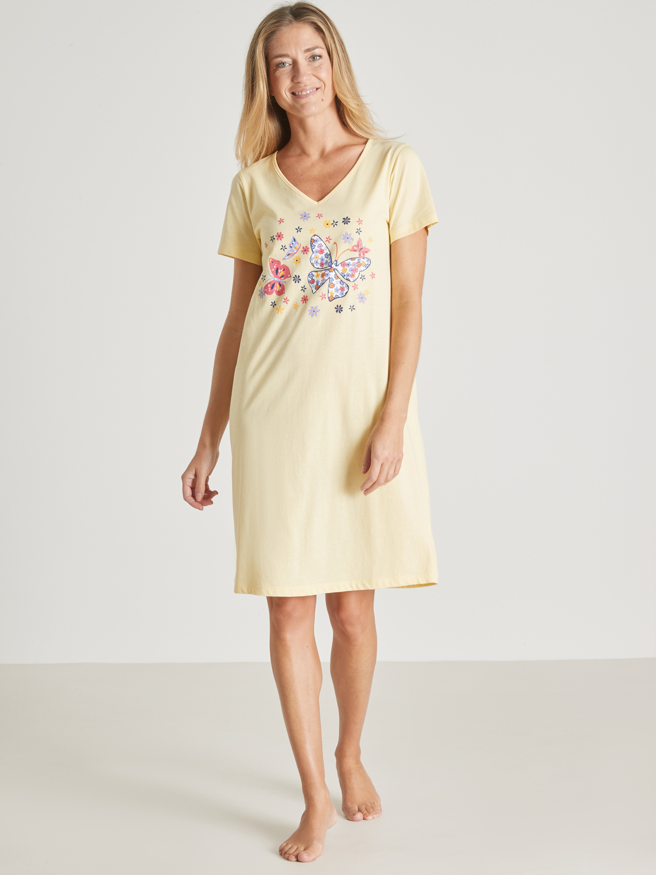 Lot de 3 chemises de nuit pur coton
