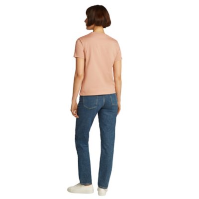 Tee-shirt à manches courtes femme Woven Label Regular Jersey CALVIN KLEIN