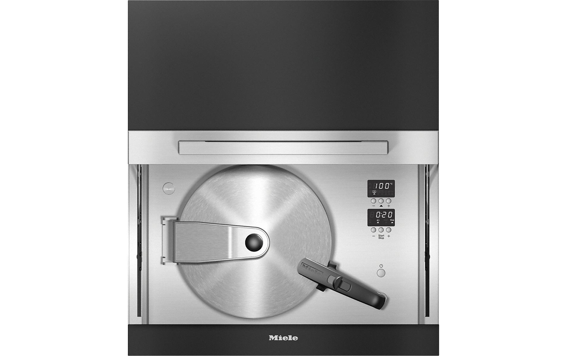Einbausteamer DGD 7635 Edelstahl/Schwarz<br>Dampfgarer