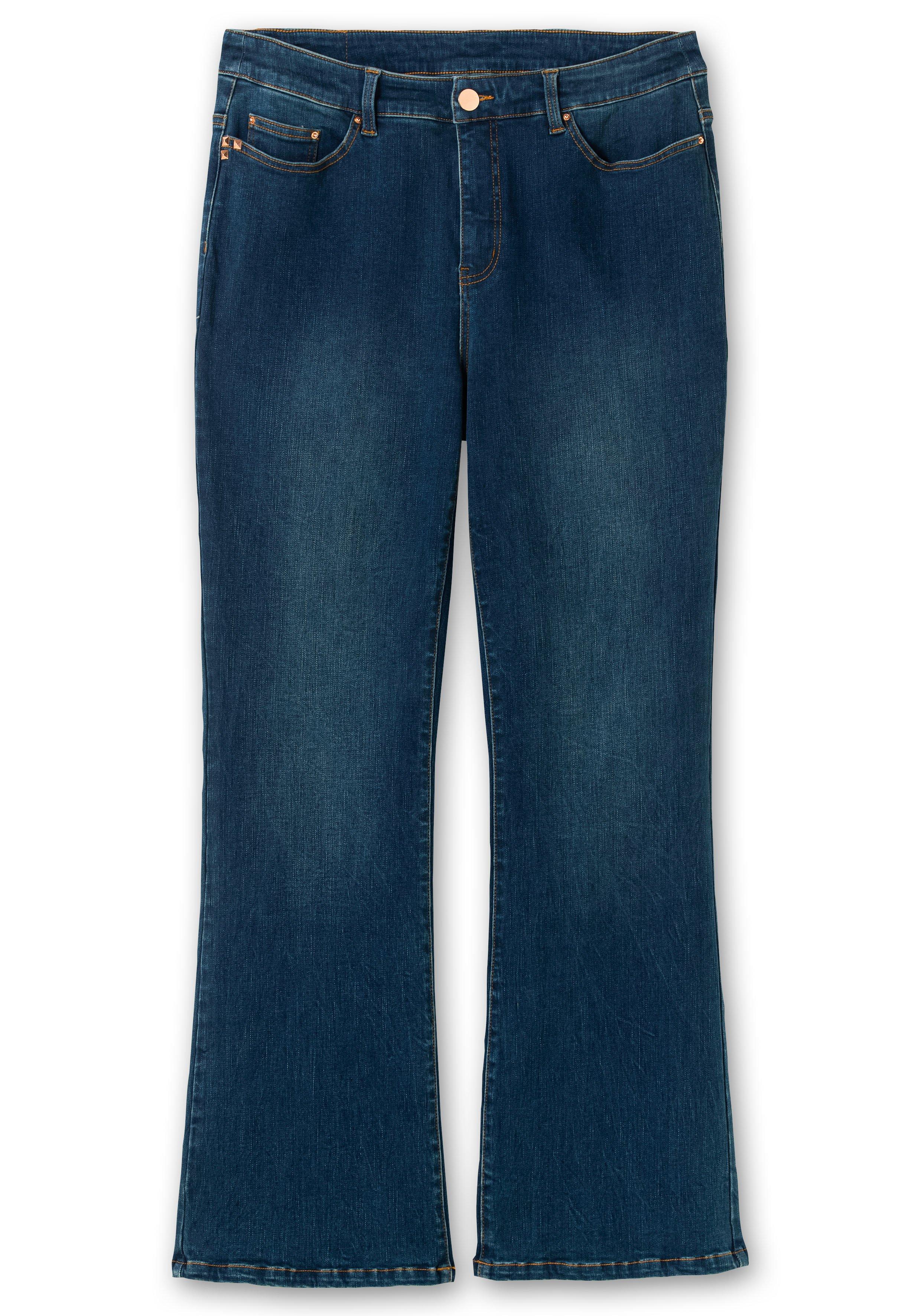 Bootcut Stretch-Jeans mit Bodyforming-Effekt