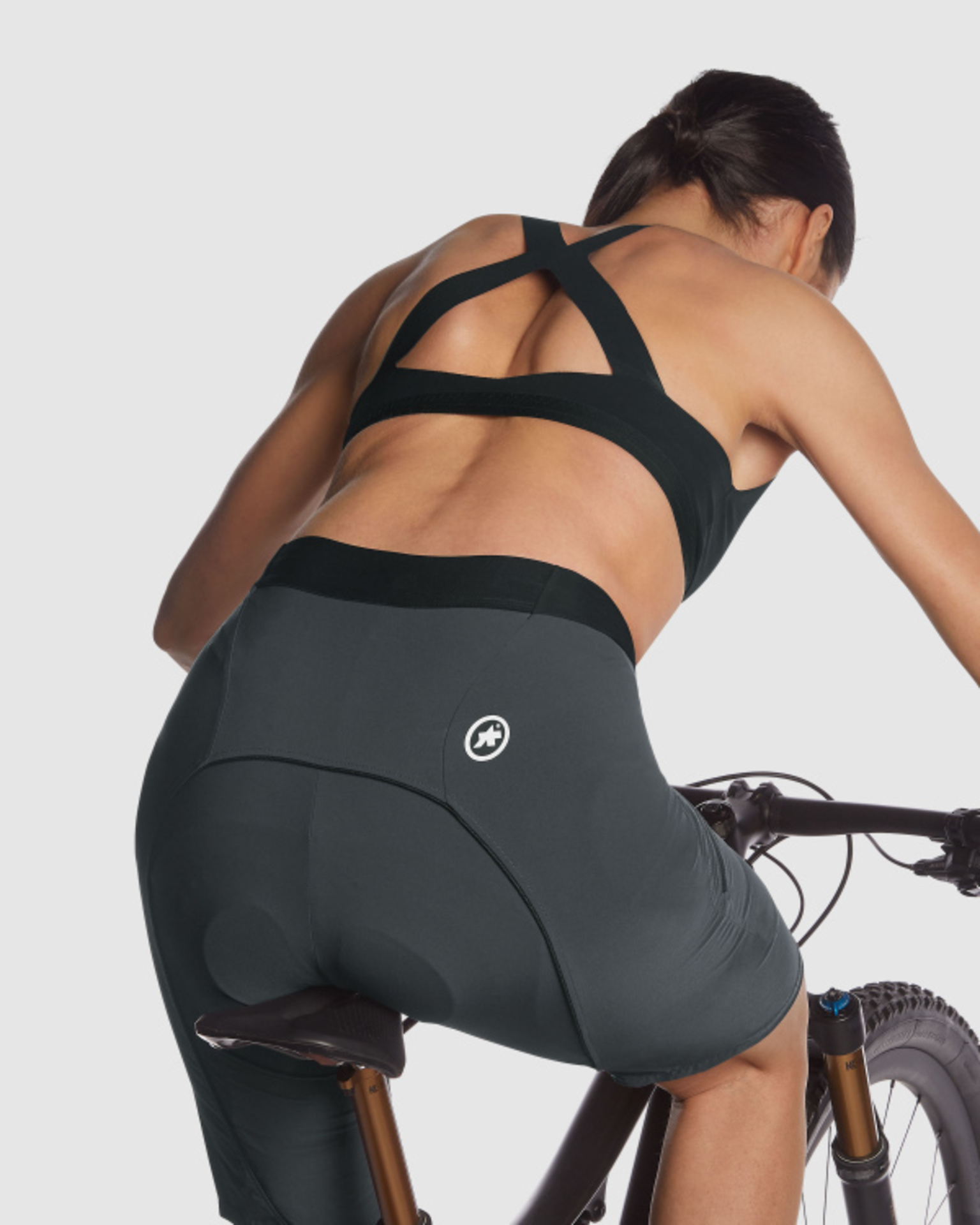 Assos Trail Cargo MTB Fietsbroek Kort Grijs Dames
