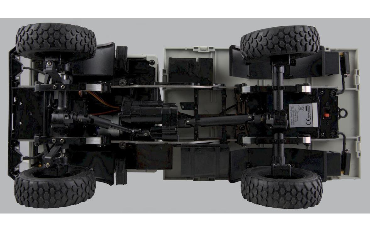 Mercedes-Benz Unimog Basic 4WD Hellgrau, RTR, 1:12Originalgetreues Unimog RC-Modell mit Allradantireb