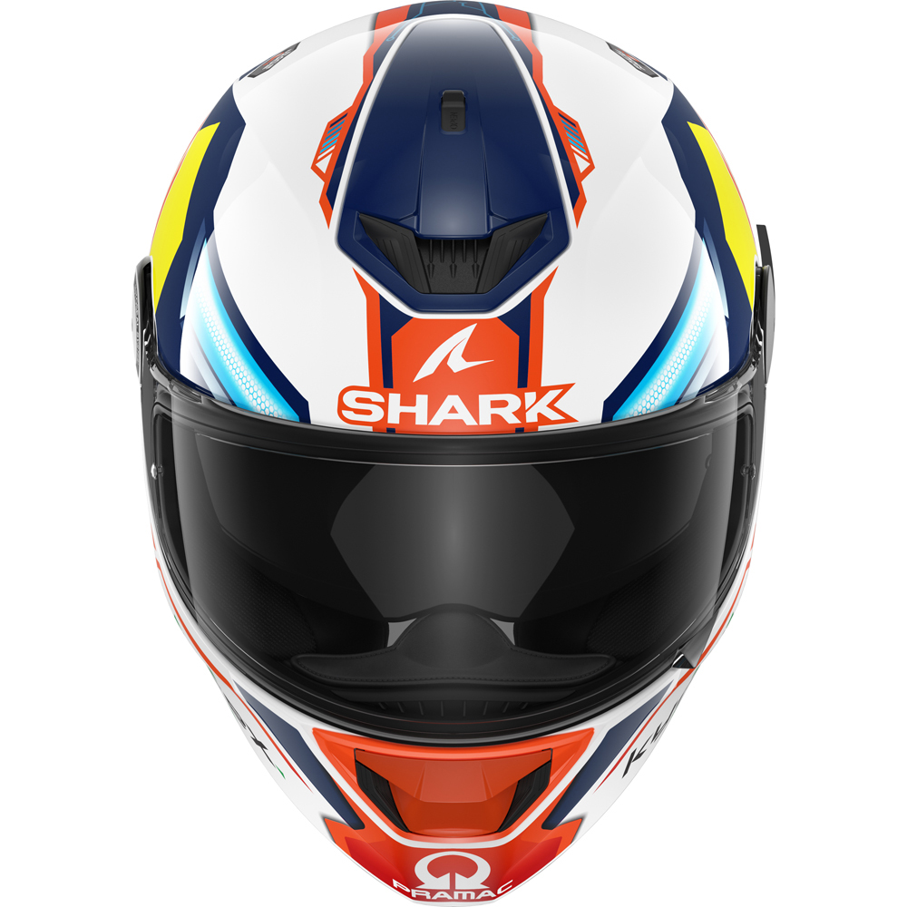 Shark - Casque D-Skwal 2 Replica Jorge Martin Blanc / Bleu foncé / Orange / Jaune