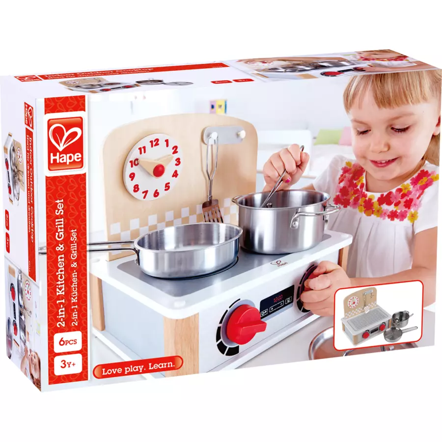 Hape 2-in-1 Küchen- & Grill-Set