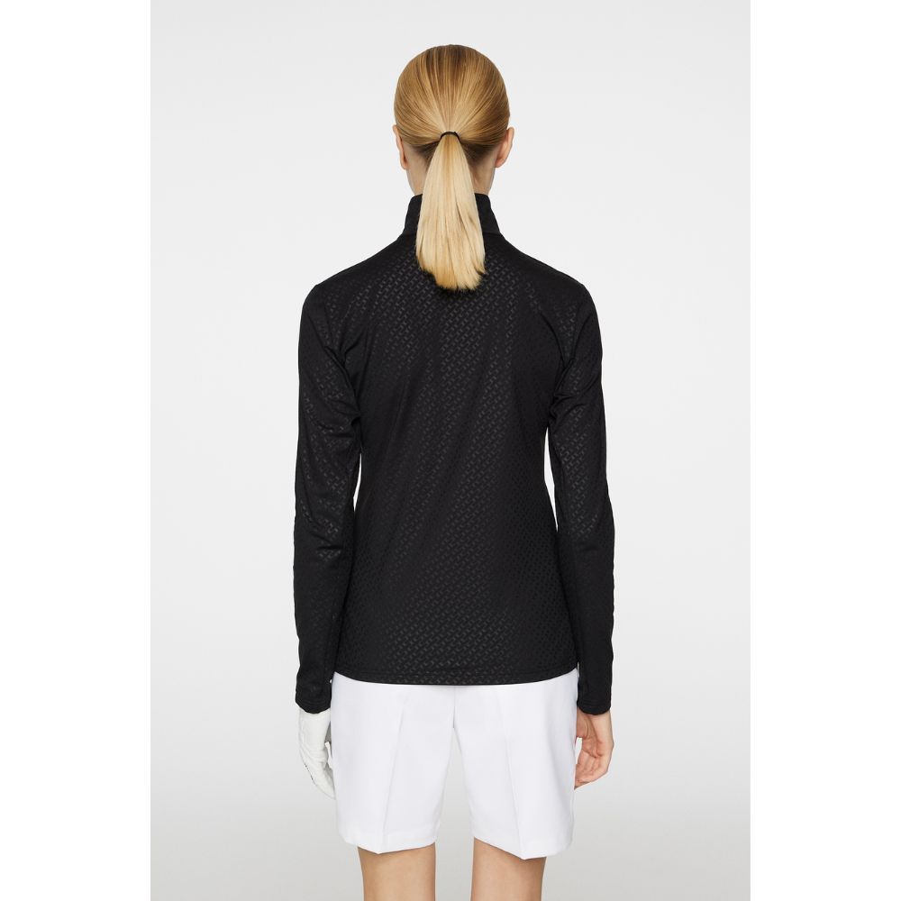 Lauryn Quarter Zip Midlayer Dame Svart