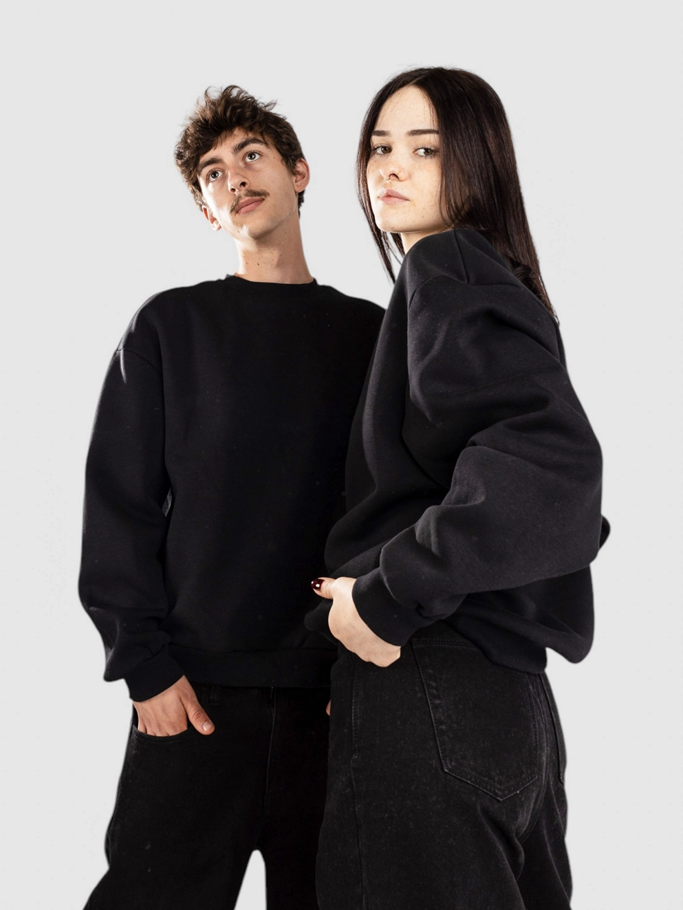 Urban Classics Fluffy Crewneck Sweater black