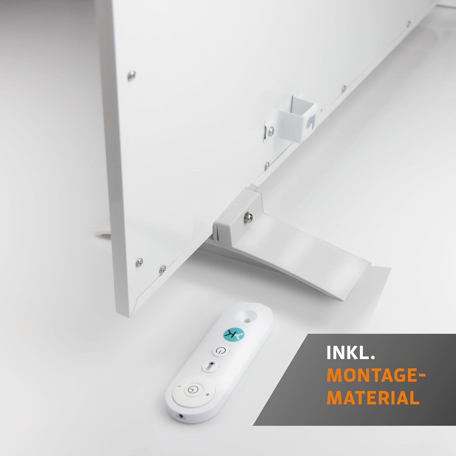 KAISER® Infrarotheizung 720W - Heizpaneel mit Standfüßen & LCD-Display - Wand- & Deckenmontage oder mobil - energiesparende Elektroheizung mit Thermostat & Fernbedienung - für Wohnzimmer, Bad & Büro