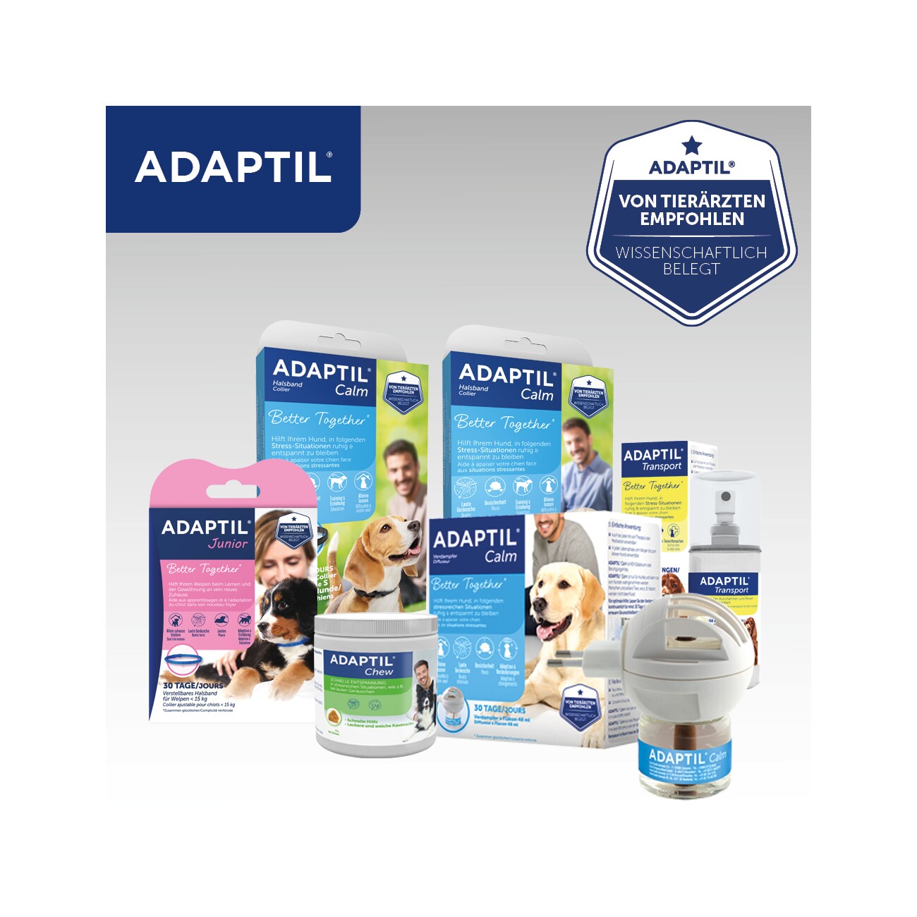 ADAPTIL Junior Halsband Anti Stress Erziehungshalsband