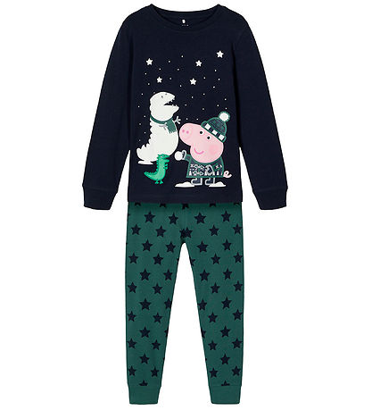 Name It Schlafanzug - 2-teilig - NmmMaaten - Peppa Wutz - Dark S