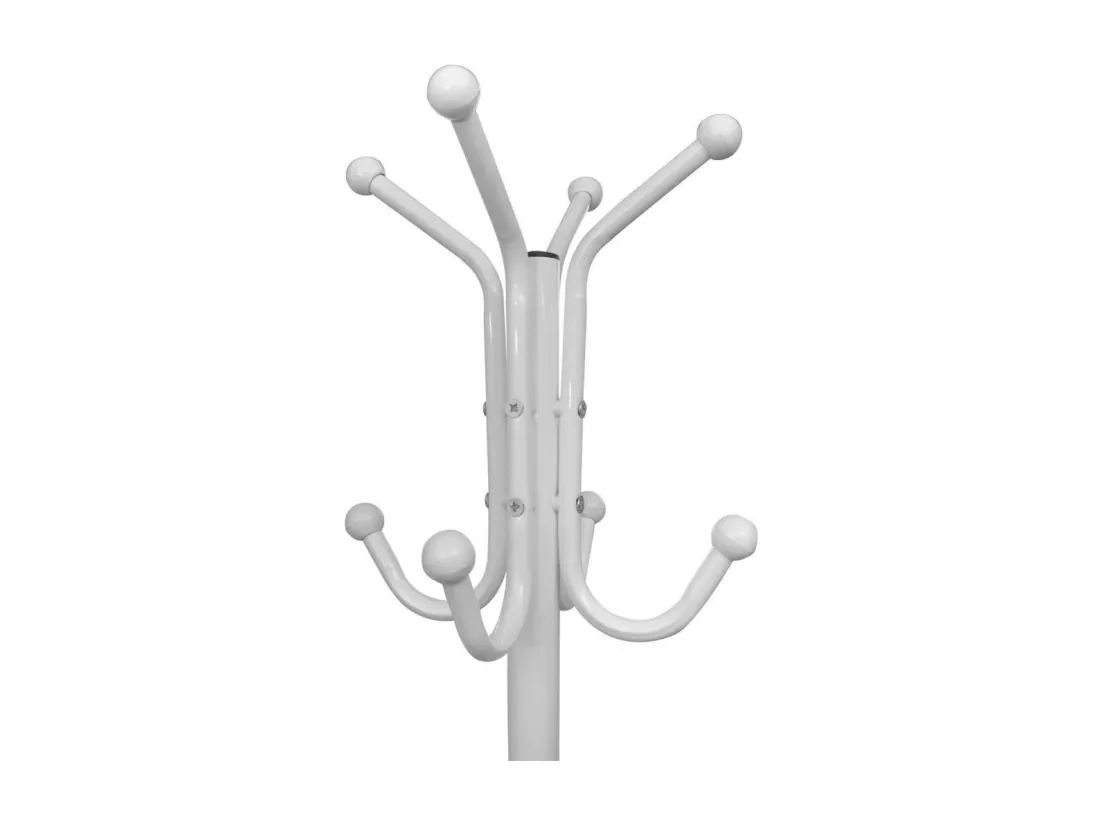 Portemanteau sur pied métal blanc