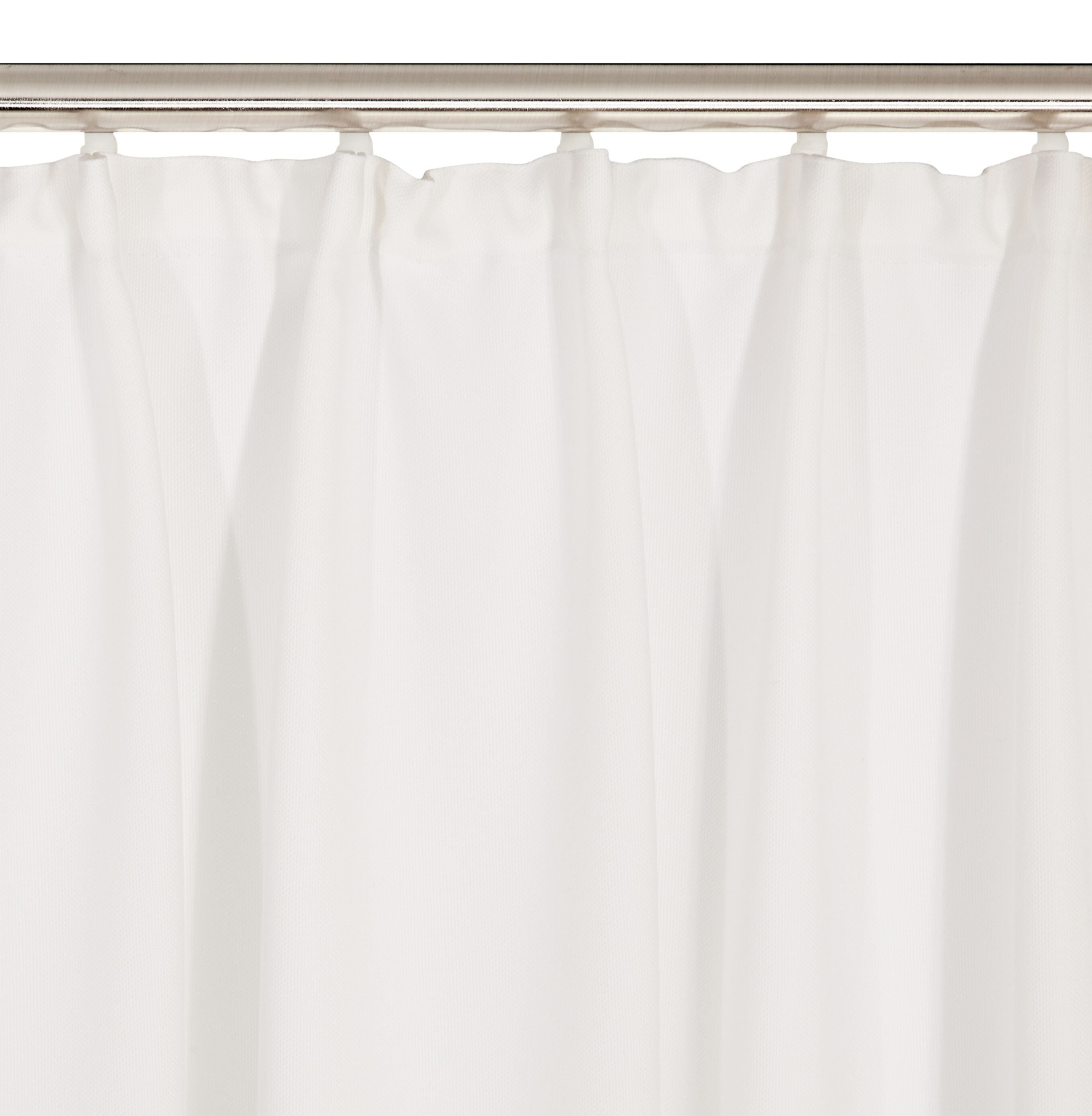 LUCIUS Fertigvorhang blickdicht - Weiss / B: 150.0 cm x H: 260.0 cm