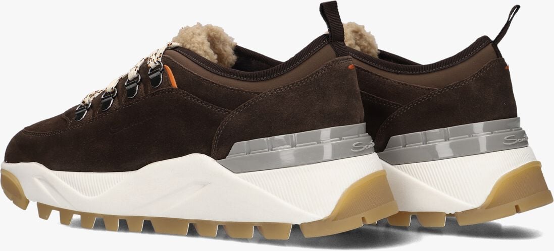 bruine santoni lage sneakers 61432