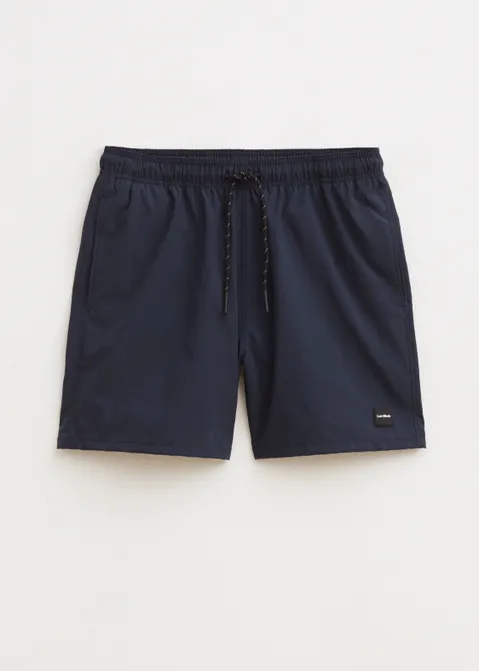 Zwembroek met logo blauw (BLW.D)