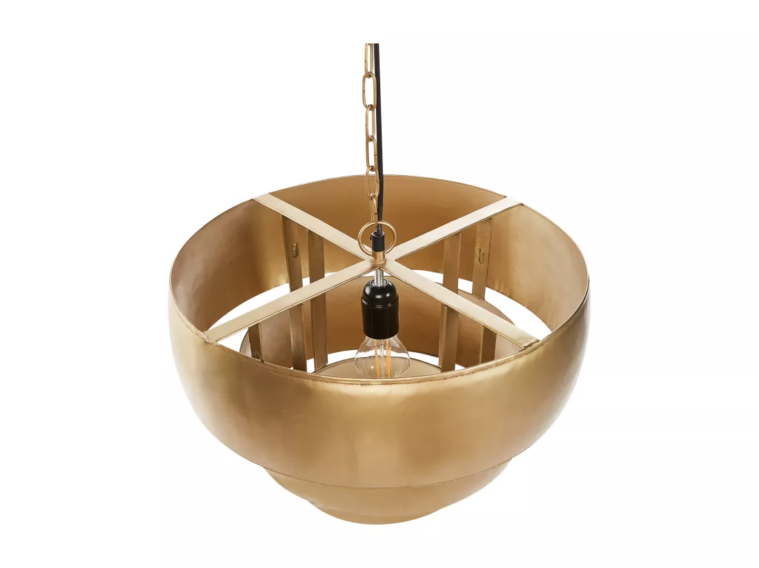Lampe suspension MBANGO Métal Doré