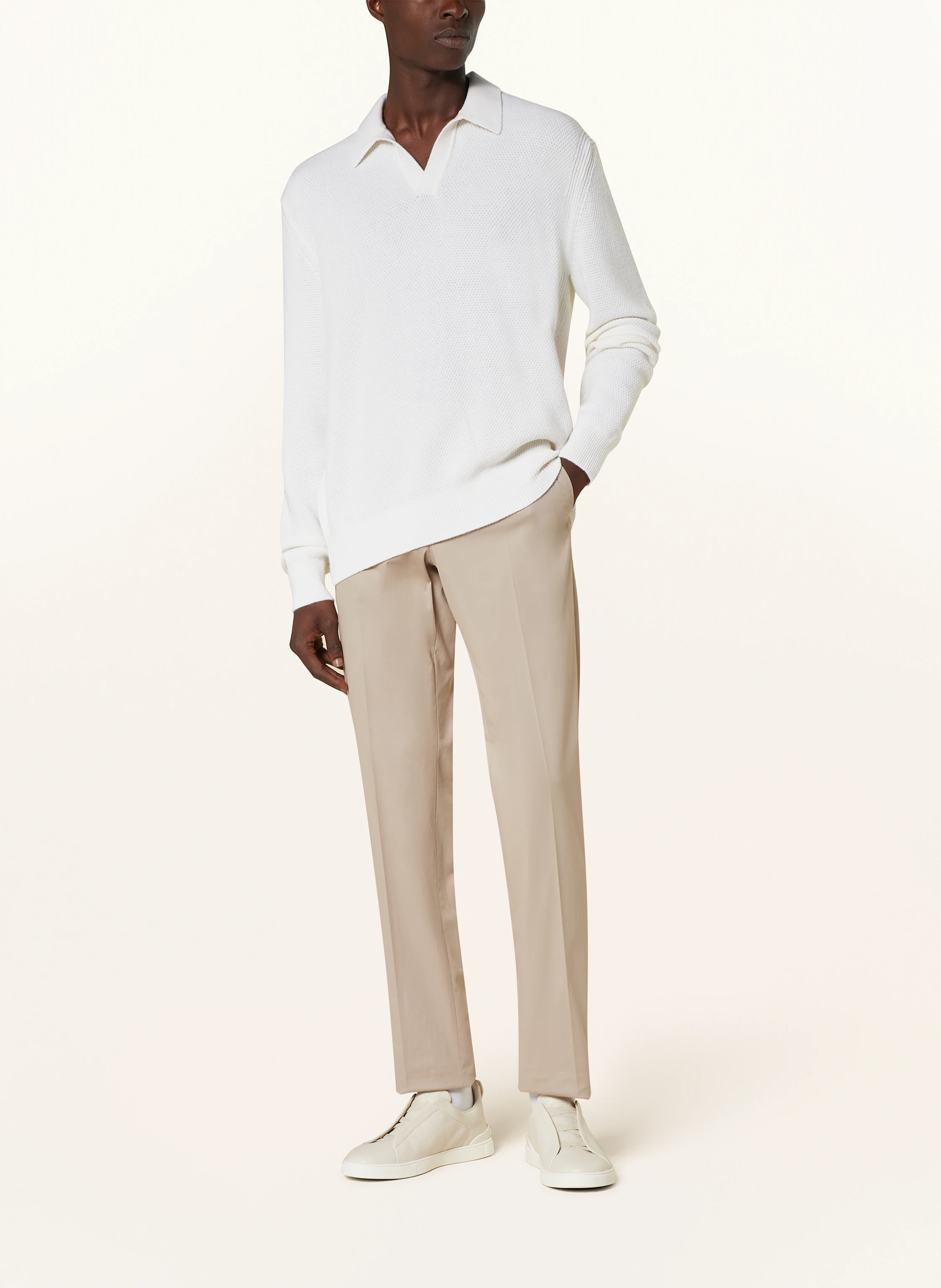 ZEGNA Strick-Poloshirt aus Cashmere