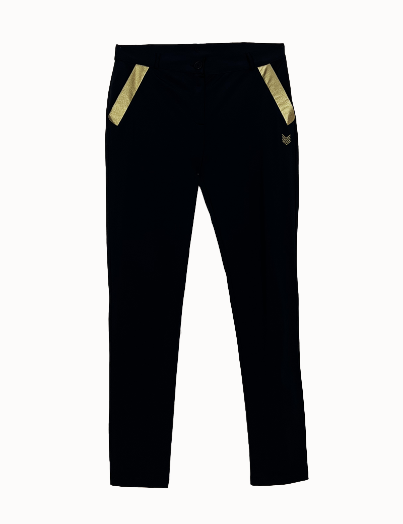 HBT PANTALON CHRISTINA FEMME CITY NOIR / DORÉ