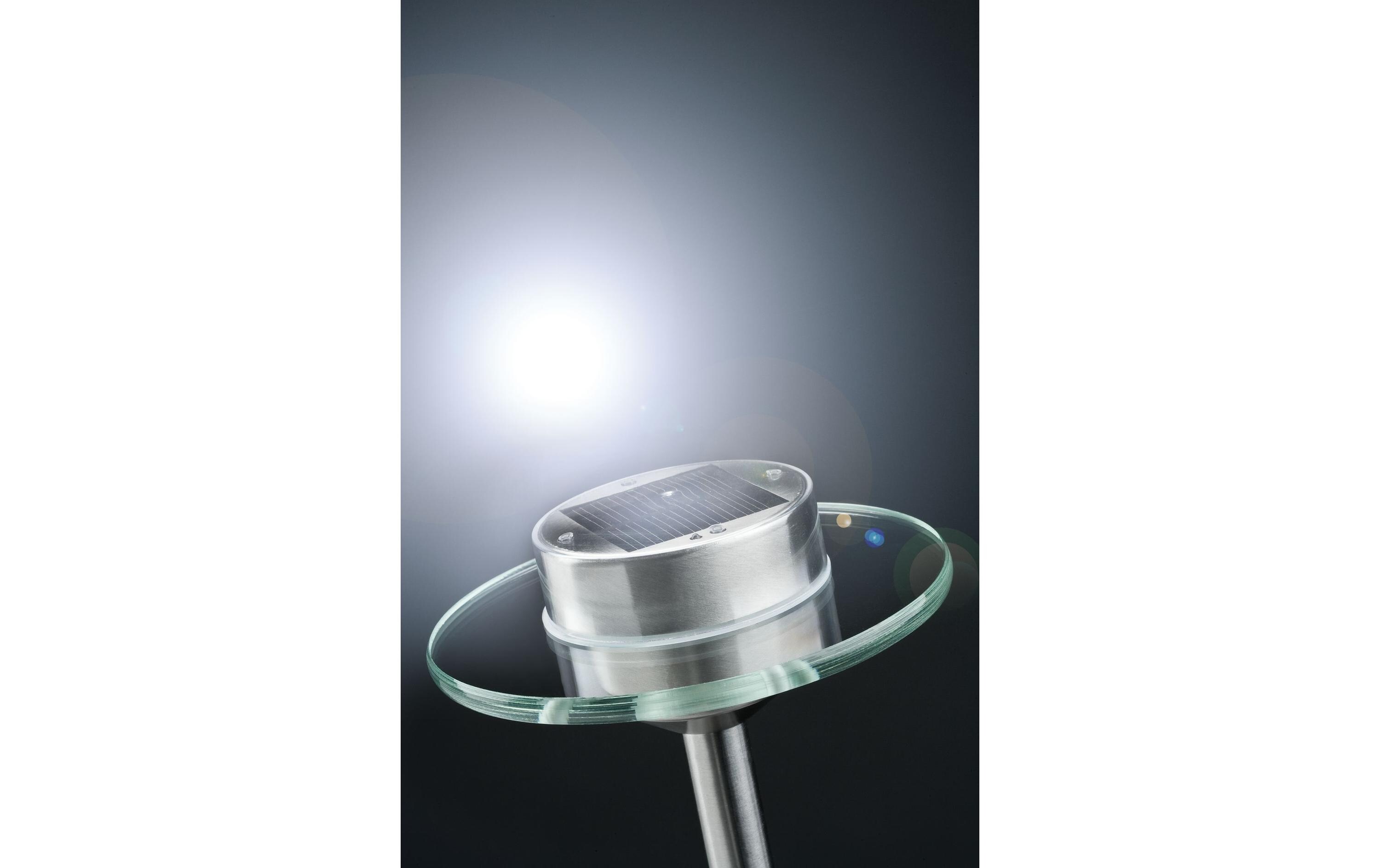 Sockelleuchte LED Solarspiess Special Ufo, 3000K, EdelstahlLED Gartenstrahler