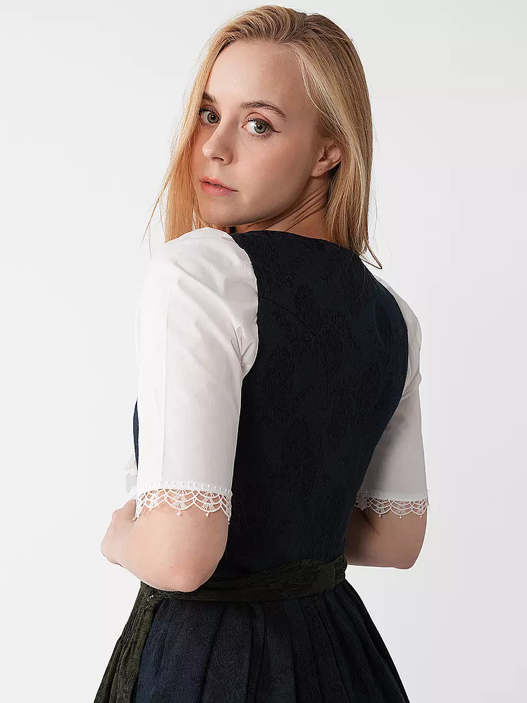 GOTTSEIDANK Dirndl MONIKA 80cm dunkelblau