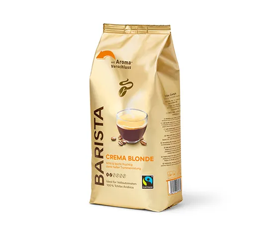 BARISTA Crema Blonde – 8x 1 kg Ganze Bohne