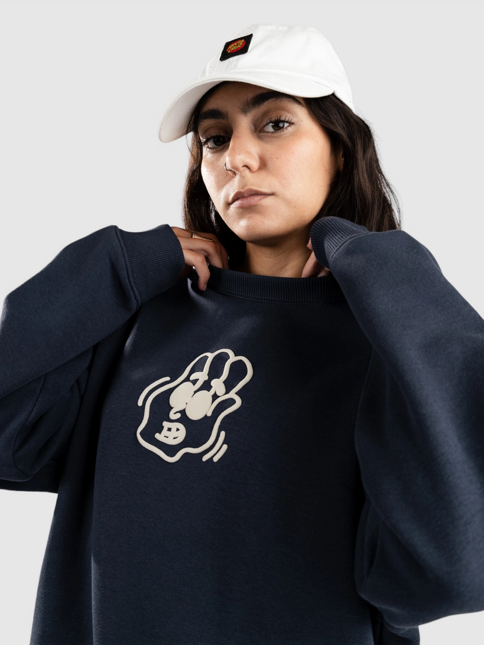 Element Say Hi Crew Sweater blue nights