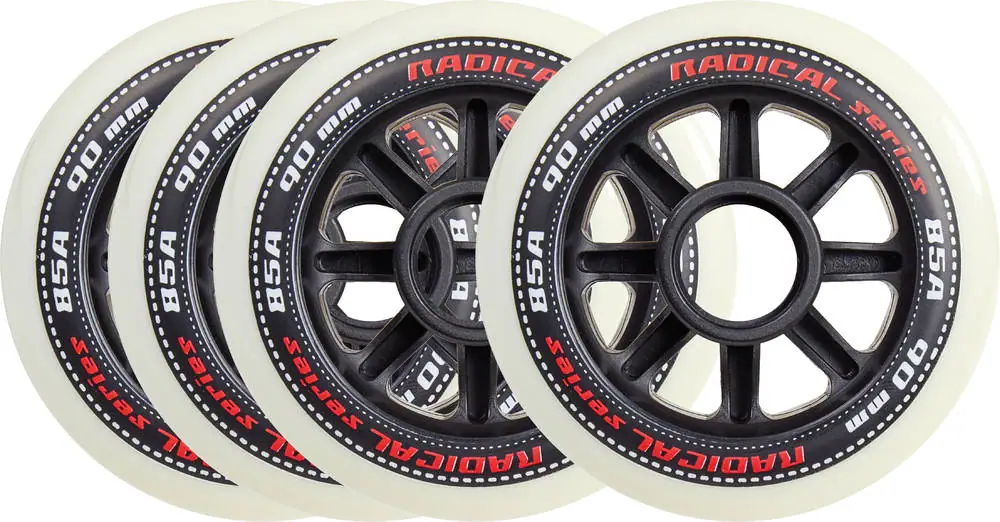 Tempish Radical Hvid Inliner Hjul 4-Pak | SkatePro