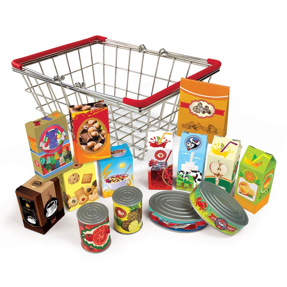 Spielset „Küchenecke mit Lebensmittelkorb“