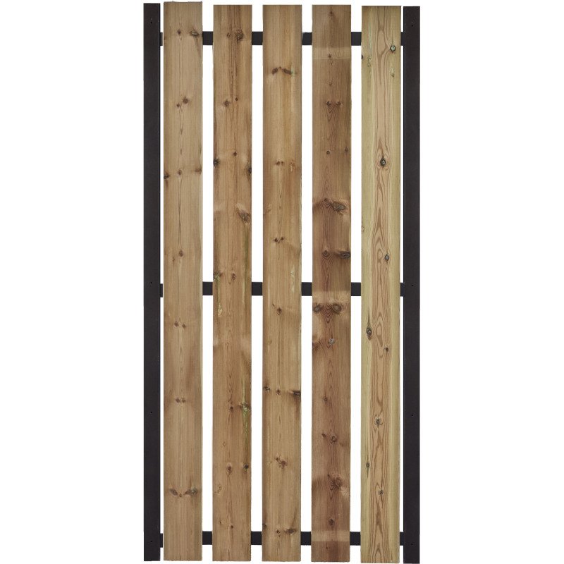 Abri vélo sécurisé Modèle 5x5m Décor Tôle et bois