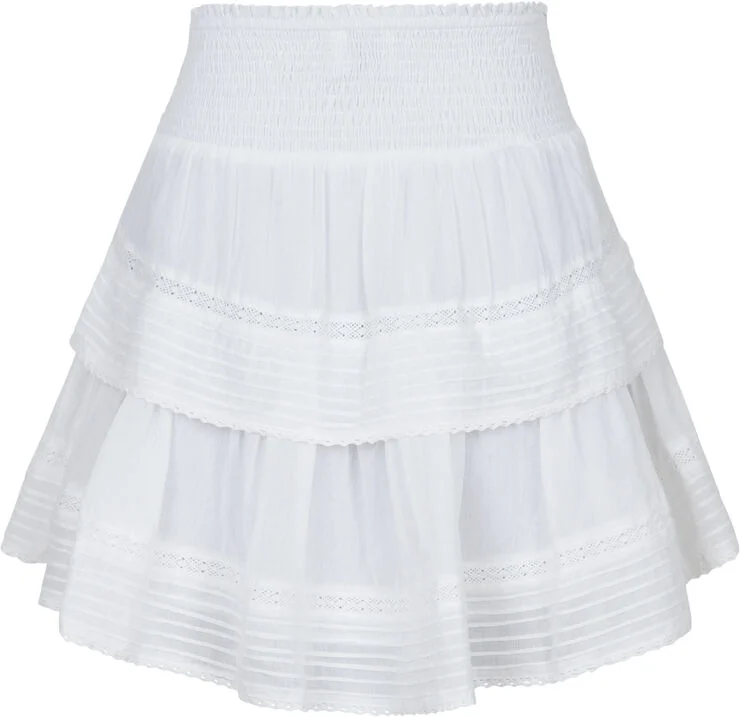 Neo Noir Kenia S Voile Skirt White