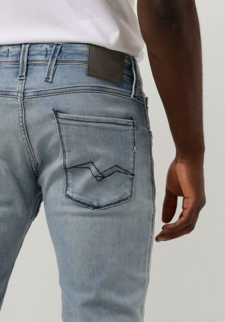 REPLAY lichtblauwe replay slim fit jeans anbass pants