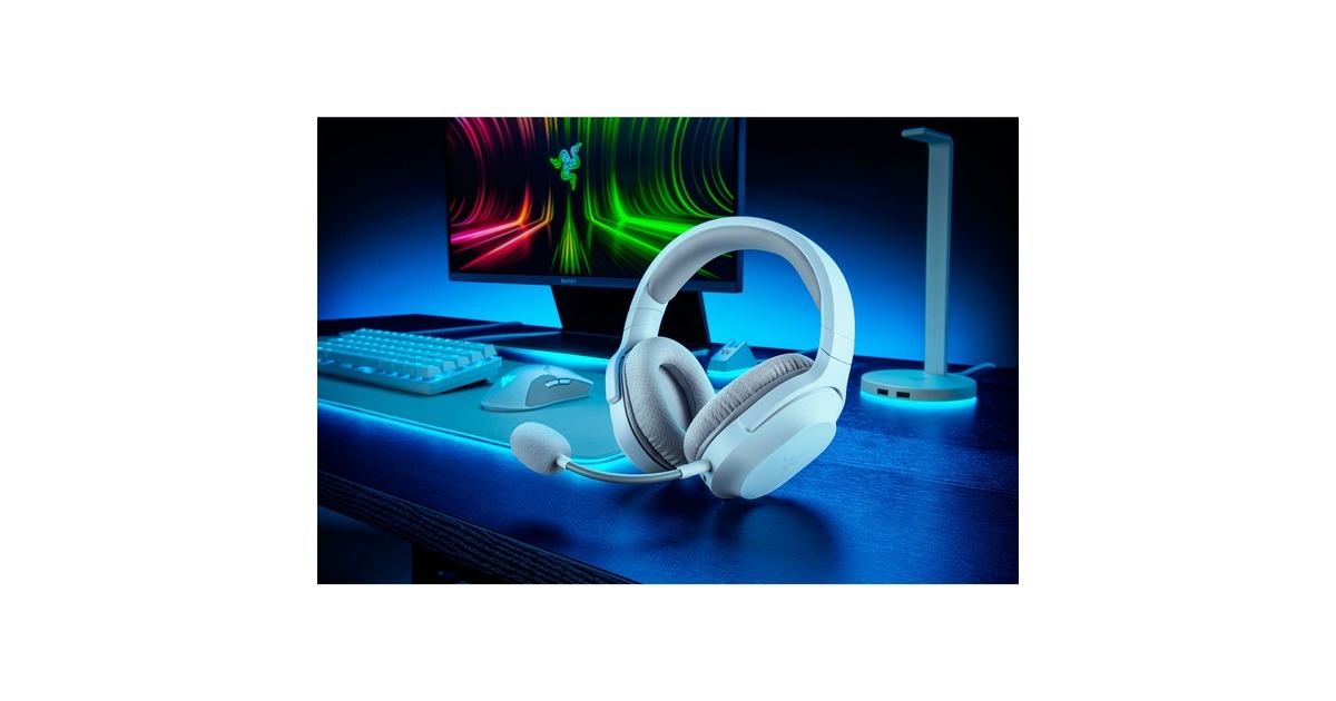 RazerBarracuda X over-ear gaming headset  (Wit, Bluetooth, pc, PlayStation 4, PlayStation 5, Xbox Series X|S, Nintendo Switch)
